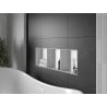 Mexen X-Wall-NR inbouwplank zonder flens met plank 90 x 30 cm, wit - 1921903010S