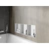 Mexen X-Wall-NR inbouwplank zonder flens met plank 90 x 30 cm, wit - 1921903010S