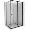 Mexen Mist-F T cabine de douche pliante droite 120 x 90 cm, cadre noir, noir - 8A6T-120-090-70-70-P