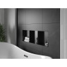 Mexen X-Wall-NR estante empotrado sin reborde con estante de 90 x 30 cm, negro - 1971903010S