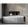 Mexen X-Wall-NR Nischenregal ohne Rand mit Regal 90 x 30 cm, schwarz - 1971903010S