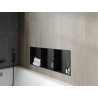 Mexen X-Wall-NR estante empotrado sin reborde con estante de 90 x 30 cm, negro - 1971903010S