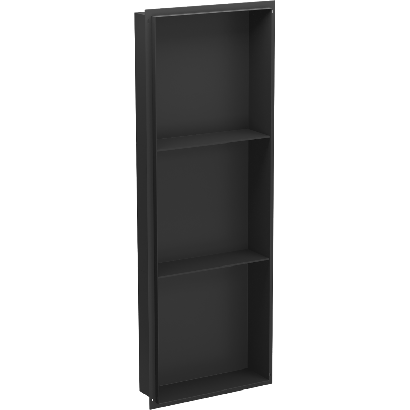 Mexen X-Wall-NR estante empotrado sin reborde con estante de 90 x 30 cm, negro - 1971903010S