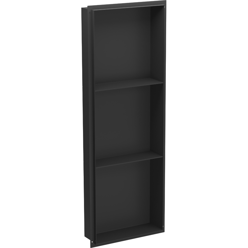Mexen X-Wall-NR prateleira embutida sem flange com prateleira 90 x 30 cm, preta - 1971903010S