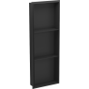 Mexen X-Wall-NR estante empotrado sin reborde con estante de 90 x 30 cm, negro - 1971903010S