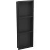Mexen X-Wall-NR Nischenregal ohne Rand mit Regal 90 x 30 cm, schwarz - 1971903010S