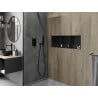 Mexen X-Wall-NR Nischenregal ohne Rand mit Regal 90 x 30 cm, schwarz - 1971903010S