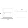 Mexen X-Wall-P support pour papier toilette, inox - 1913