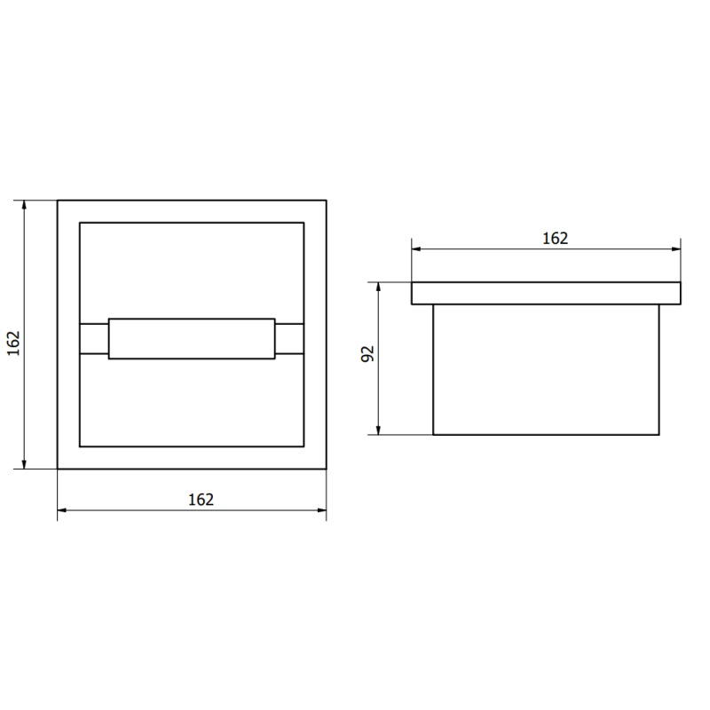 Mexen X-Wall-P support de papier toilette, blanc - 1923