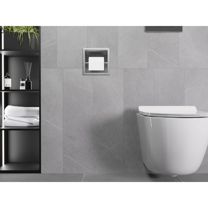 Mexen X-Wall-P toiletrolhouder, inox - 1913