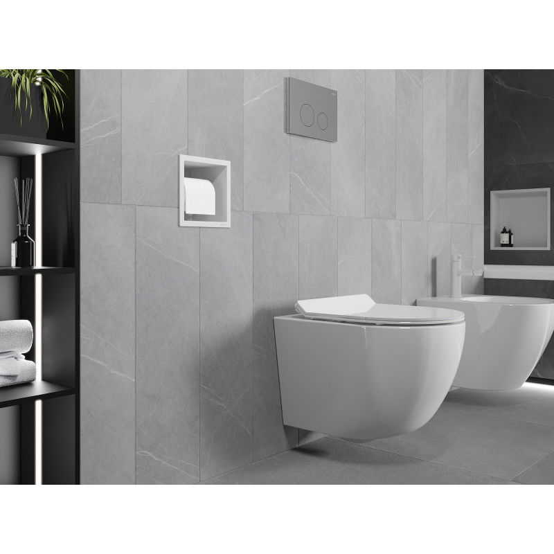 Mexen X-Wall-P Toilettenpapierhalter, weiß - 1923