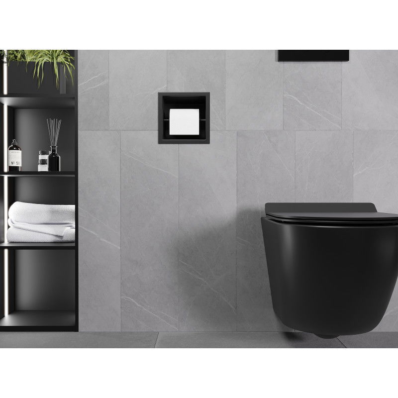 Mexen X-Wall-P toiletpapierhouder, zwart - 1973