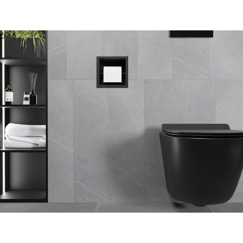 Mexen X-Wall-P toiletrolhouder, zwart - 1973