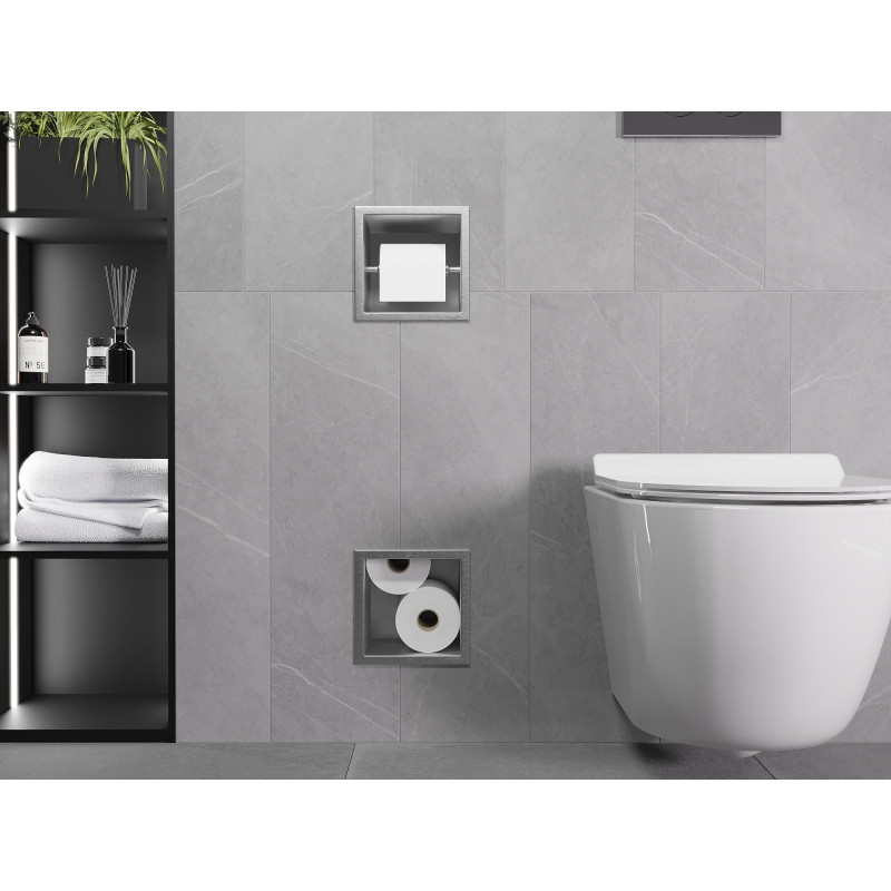 Mexen X-Wall-BP soporte para papel higiénico con dispensador, inox - 1914
