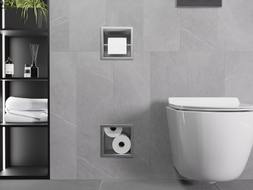 Mexen X-Wall-BP toilet paper holder with magazine, inox - 1914