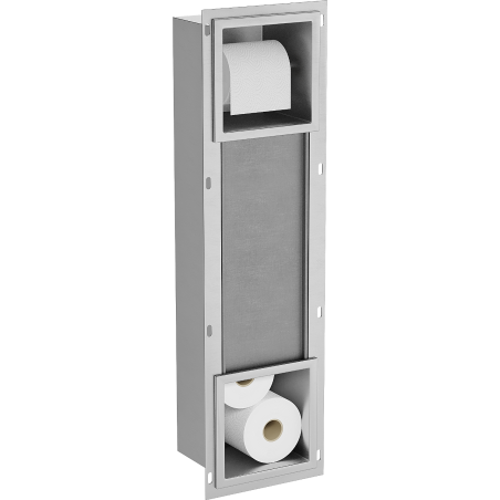 Mexen X-Wall-BP Toilettenpapierhalter mit Magazin, Inox - 1914