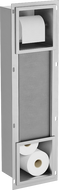 Mexen X-Wall-BP toiletrolhouder met magazijn, inox - 1914