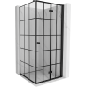 Mexen Mist-F foldable shower cabin right 80 x 80 cm, black grid, black - 8A6T-080-080-70-77-P