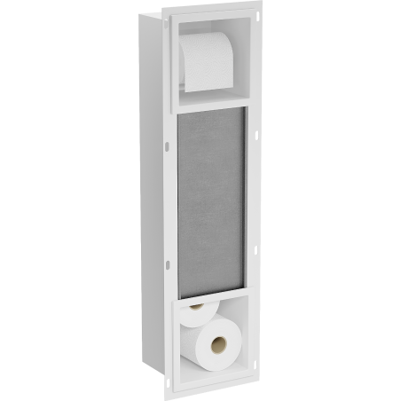 Mexen X-Wall-BP toalettpappershållare med magasin, vit - 1924