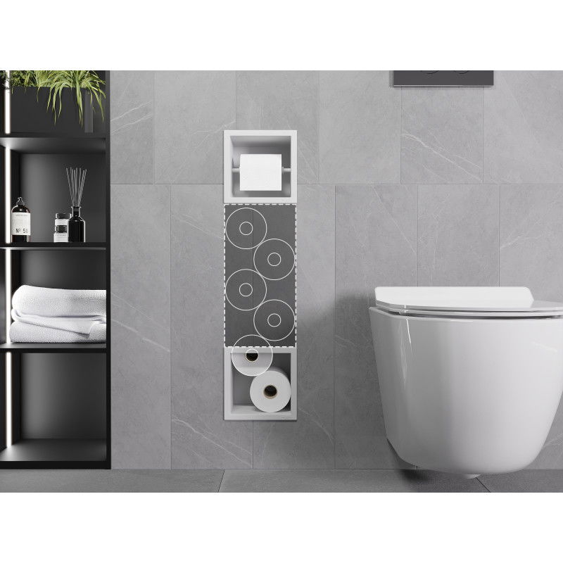 Mexen X-Wall-BP soporte para papel higiénico con dispensador, blanco - 1924