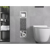 Mexen X-Wall-BP toilet paper holder with magazine rack, white - 1924
