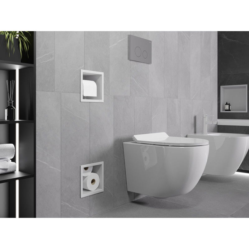 Mexen X-Wall-BP supporto per carta igienica con dispenser, bianco - 1924