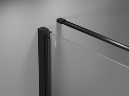 Mexen Mist-F cabina doccia pieghevole destra 80 x 85 cm, griglia nera, nero - 8A6T-080-085-70-77-P