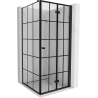 Mexen Mist-F T faltbare Duschkabine rechts 85 x 85 cm, schwarzes Gitter, schwarz - 8A6T-085-085-70-77-P
