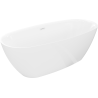 Mexen Luvo Slim vaba seisev vann 170 x 75 cm, valge, valge ülevool - 52801707500-20