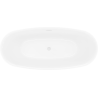 Mexen Luvo Slim wanna wolnostojąca 170 x 75 cm, biała, przelew biały - 52801707500-20
