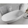 Mexen Luvo Slim freistehende Badewanne 170 x 75 cm, weiß, weißer Überlauf - 52801707500-20