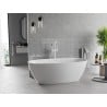 Mexen Luvo Slim freistehende Badewanne 170 x 75 cm, weiß, weißer Überlauf - 52801707500-20