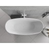 Mexen Luvo Slim wanna wolnostojąca 170 x 75 cm, biała, przelew biały - 52801707500-20