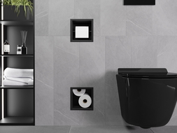 Mexen X-Wall-BP support papier toilette avec magasin, noir - 1974
