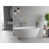 Mexen Luvo Slim slobodno stojeća kada 170 x 75 cm, bijela, preljev zlatni brušeni - 52801707500-55