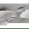 Mexen Luvo Slim freistehende Badewanne 170 x 75 cm, weiß, Überlauf gebürstet gold - 52801707500-55