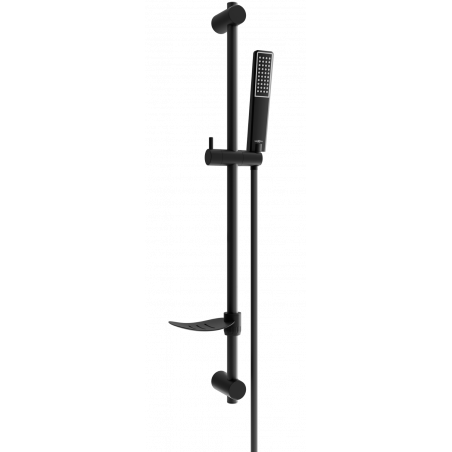 Mexen DF72 sliding shower set, black - 785724582-70