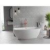 Mexen Luvo Slim samostojeća kada 170 x 75 cm, bijela, preljev roza zlato - 52801707500-60