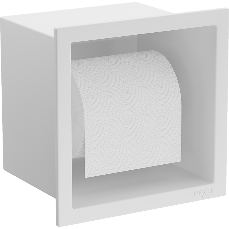 Mexen X-Wall-P toilet paper holder, white - 1923