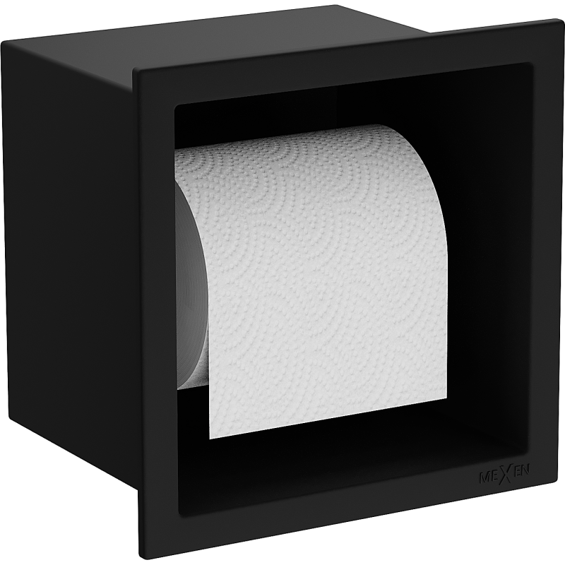 Mexen X-Wall-P tualetes papīra turētājs, melns - 1973