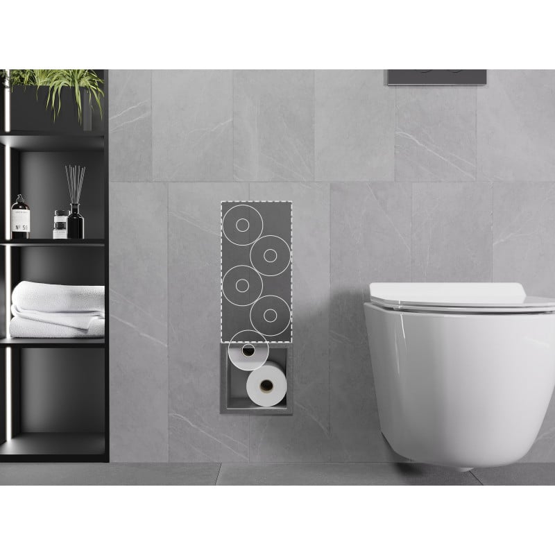 Mexen X-Wall-B distributeur de papier toilette, inox - 1915