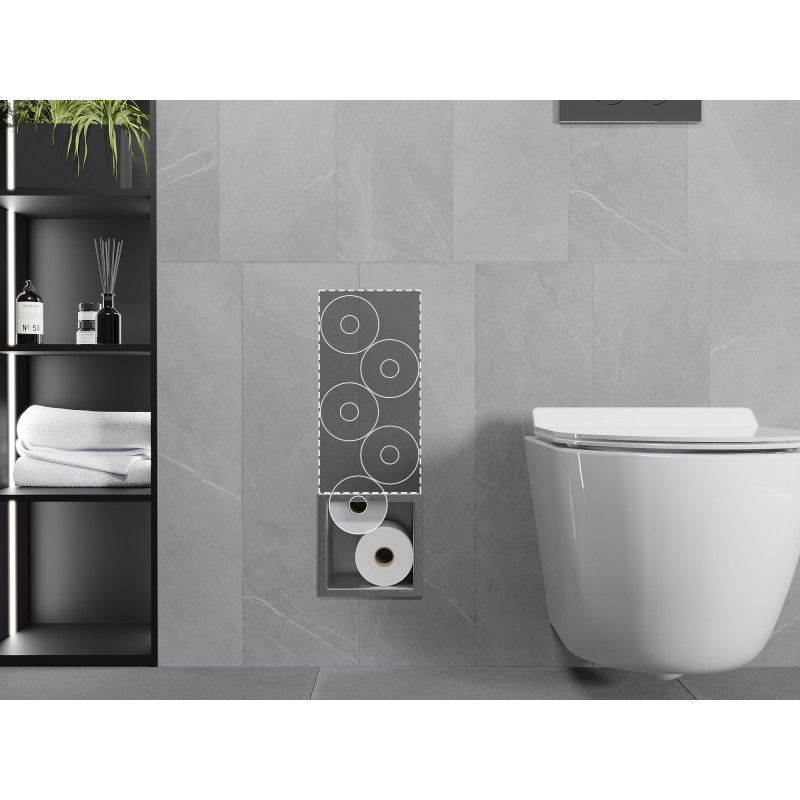 Mexen X-Wall-B portarotolo per carta igienica, inox - 1915