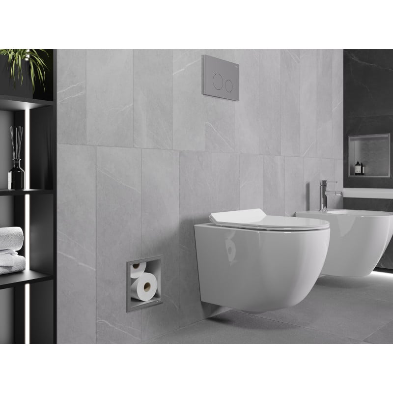 Mexen X-Wall-B suporte para papel higiénico, inox - 1915