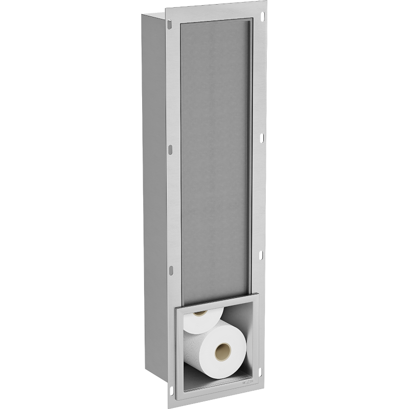 Mexen X-Wall-B magazynek na papier toaletowy, inox - 1915