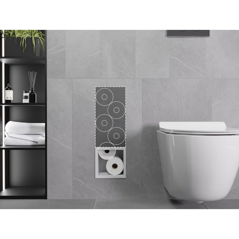 Mexen X-Wall-B portarotolo, bianco - 1925