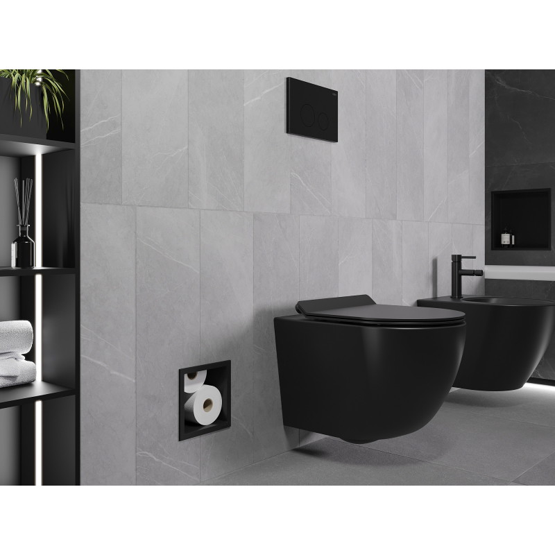 Mexen X-Wall-B toiletpapierhouder, zwart - 1975