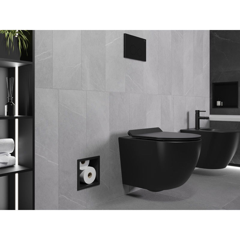 Mexen X-Wall-B Toilettenpapiermagazin, schwarz - 1975