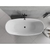 Mexen Luvo Slim samostojeća kada 170 x 75 cm, bijela/crna, crni preljev - 52801707575-70