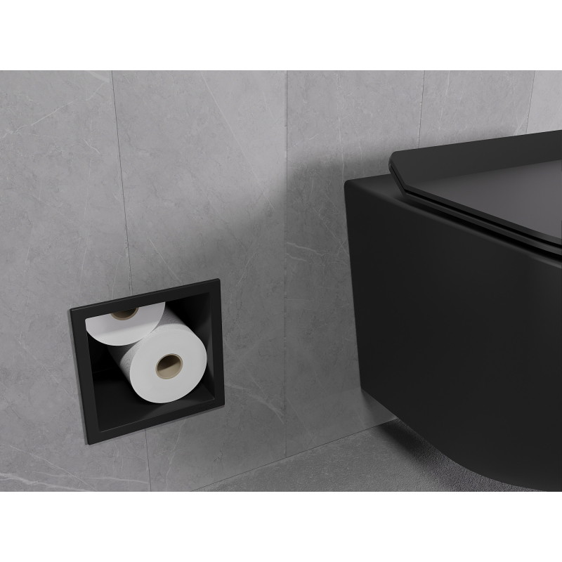 Mexen X-Wall-B revistero para papel higiénico, negro - 1975
