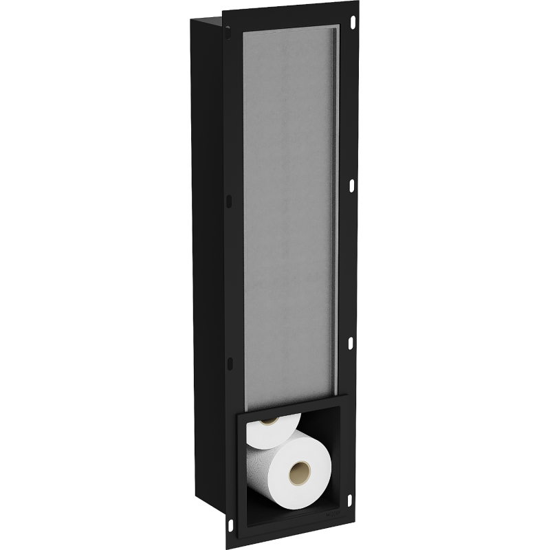 Mexen X-Wall-B tualetes papīra turētājs, melns - 1975